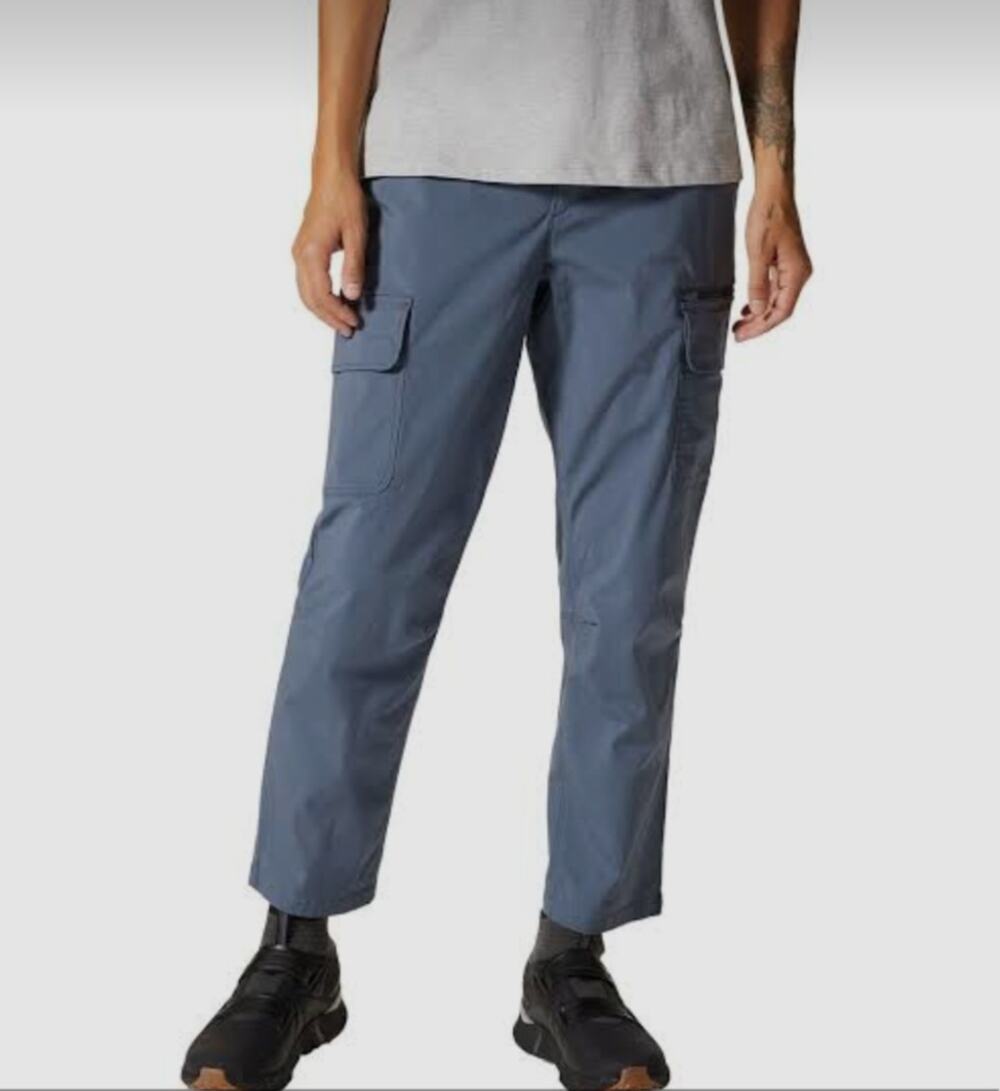 Mountain Hardwear Womens Cascade Pass Cargo Pants Gray Size 6 Ankle Cotton Blend